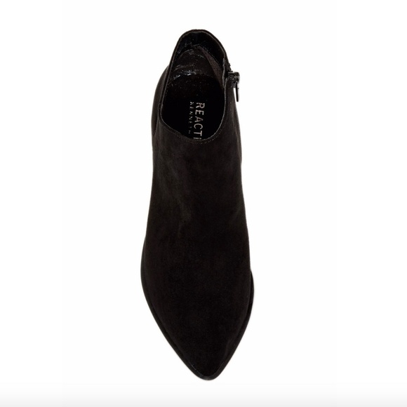 Kenneth Cole Reaction Cue the Music Suede Embellished Block Heel Ankle Bootie 6 - Picture 6 of 8